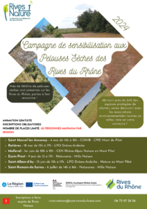 Programme Campagne 2024 Pelouses sèches Rives du Rhône